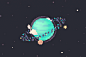 Doing some sprite work for a secret thing inspired by arcade games about space <3