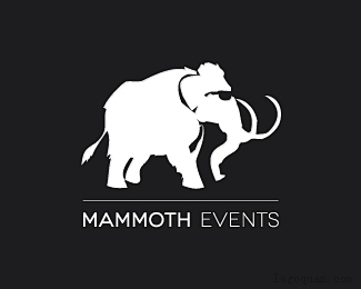 标志说明：猛犸象事件logo设计欣赏。