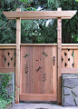 【庭院元素】花园入口大门款式参考150例--实木篇