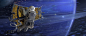 Spacewalk to Lima, Finnian MacManus : Concepts for the Neptune sequence in Ad Astra 2019. 
First shot is a launch from Brad Pitt's ship to go through Neptune's ring, using a solar panel as a shield. 
Then a sequence as he approaches Lima Station.

Thanks 