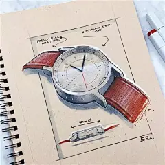 【别人家的手绘】他既有颜值，又在最好的设计公司，还画得一手好图......