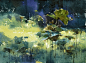 【荷塘珠光 / Pearl of Lotus Pond】ARCHES 300gsm Rough , 27 x 37 cm , 2020 , Watercolor by 简忠威 （Chien Chung-Wei）