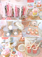 Glittery New Year baby shower party