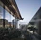 The Lobby Reconstruction of Shaoxing Hotel,Landscape Stone Yard on the North-South Axis. Image © Qiang Zhao