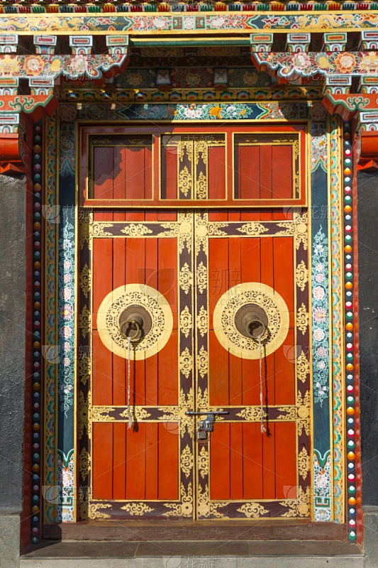 门,修道院,建筑物门,佛教,加德满都,寺院,穗,垂直画幅,灵性,彩色图片素材-花瓣网
