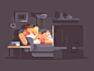 family_watching_tv_kit8-net