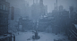 concept art environment game Game Art interactive Level Design STEAMPUNK UE5 Unreal Engine winter