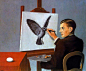 马格里特(Magritte Rene 1898－1967)， 20世纪比利时最杰出的超现实主义画家。
