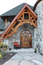 Timber frame entrance Like and Repin. Thx Noelito Flow. http://www.instagram.com/noelitoflow