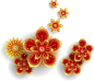 花卉-10传统复古 新年装饰素材 PNG免抠图