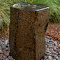 Photo of a contemporary backyard water fountain landscape in San Francisco.