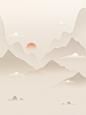 山水 古风背景