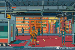 胡小云呀采集到场景插画