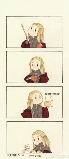 #③#密林父子#瑟莱#TL#瑟兰迪尔#莱戈拉斯#转#@WJ战斗必胜鲨#