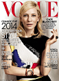 《Vogue》杂志美国版2014年1月号封面
 
模特：凯特·布兰切特 (Cate Blanchett)