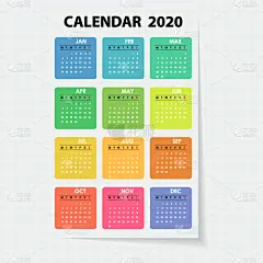 2020,日历,12点整,九月,商务,进出港显示牌,十月,事件,月,布置
