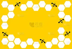 六边形蜂巢设计艺术与空间背景矢量EPS10