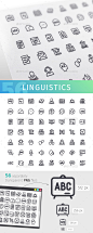 语言学图标设置行-杂项图标Linguistics Line Icons Set - Miscellaneous Icons黑板、书、书法、通讯、词典、教育、英语、图标、知识、语言、学习,图书馆,线,语言学、文学、标志,消息,嘴,学校,集,演讲,学生,学习,聊天,翻译,打字机,矢量,词,世界,写 blackboard, book, calligraphy, communication, dictionary, education, english, icon, knowledge, language, le