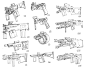 draw 100 guns at 4 days., yintion J : recently I had draw 100guns in 4 days, to practice speed and design.
I had tried to shift with several different design language  style and functional between them.
 hope you guys like it.
PS. NO.74   is a ray gun whi