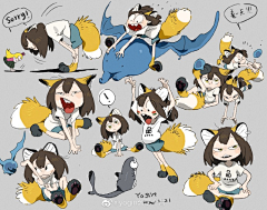 橙目目采集到插画