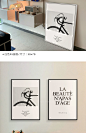 镜屋 极简ins艺术海报挂画简约时尚高级感装饰画北欧卧室床头挂画-tmall.com天猫