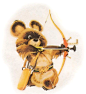 Misha the bear，1980年莫斯科奥运会的吉祥物。 由Victor Chizikov设计