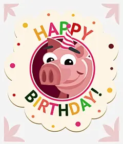 矢量生日贺卡_新图网 https://ixintu.com 高清 漂亮 卡通