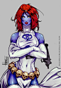Mystique from XMen Comics by TholiaArt.deviantart.com on @deviantART: 