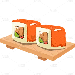 手绘-日式美食元素-寿司
