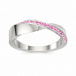 Pink Sapphire White Gold Ring