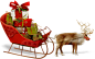 Santa sleigh PNG