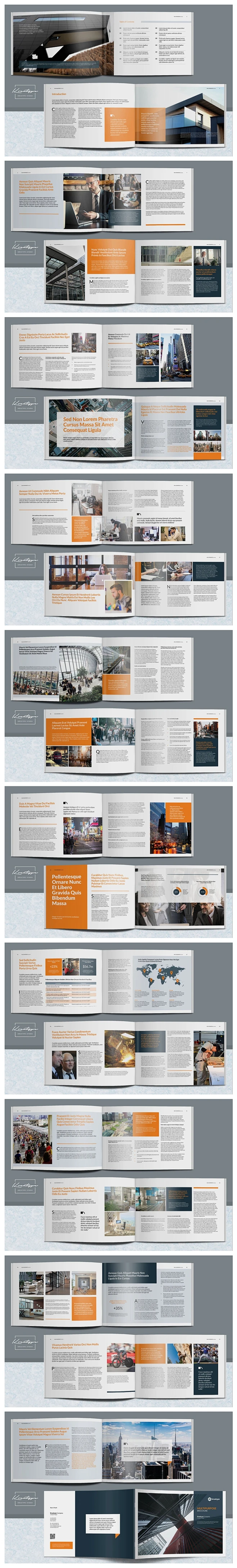 2019欧美最新企业手册商务画册图册InDesign/PDF素材模板40页-花瓣网