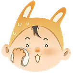 尴尬可爱扁平风动态贴纸