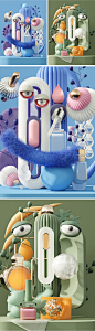 C4D 抽象现实主义