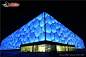 建筑夜景(90图)_@WayneLighting收集_花瓣建筑设计水立方夜景图片素材85