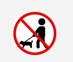 禁止带狗入内图标 https://88ICON.com 禁止 警示图标 icon 图标 图案 扁平设计 矢量图 ai格式 扁平设计免费下载 卡通 创意 小狗 人物 非工作人员禁止入内 扁平设计免费