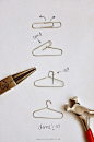 DIY : From Paper Clips to Mini Hangers