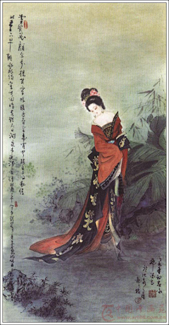 陌上花开且供从容采集到画----仕女图（工笔中国画）