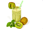 Healthy kiwi smoothie