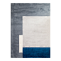 EASYMAT 日式简约方格客厅地毯 蓝色灰色柔软榻榻米现代房间卧室-淘宝网