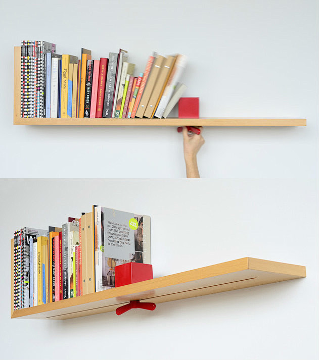 滑道书架 带有滑道的书架