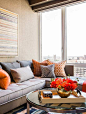 Beautiful contemporary living room! via Mix And Chic blog!: 