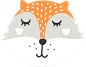 狐狸 可爱动物笑脸PNG免抠图