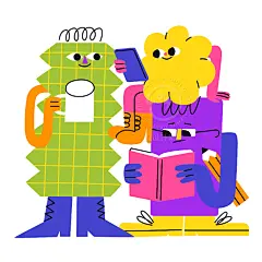 卡通创意趣味多巴胺儿童几何图形小怪兽图案插画海报ai设计素材-淘宝网