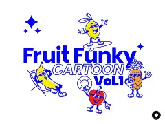 Funky Fruit Cartoon (Vol.01)⎪20幅卡通水果人物插画
