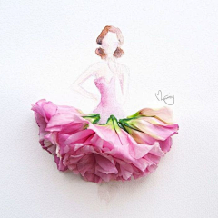 格格姬采集到服装插画