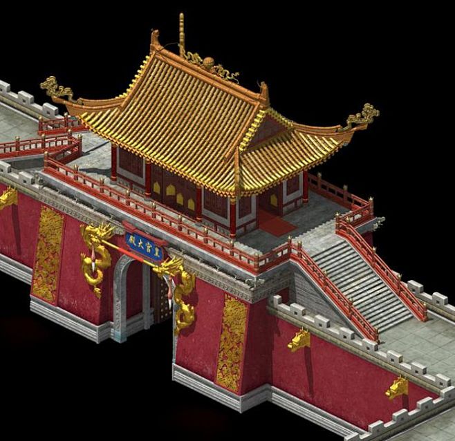 北京故宫主殿城门