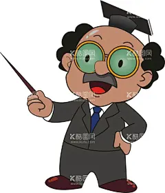 卡通博士  - 源文件下载【酷图网】卡通,博士,老师,教授,99味精,老头
