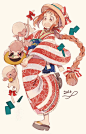 漫画师、插画师 ekureea 的作品，清新可爱~~~