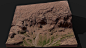 RedRocks, Alexander Kolyasa : Finally I had some time to play with another terrain =) 
HighPoly made in Gaea, baked to lowpoly in Marmoset and textured in Substance Painter.